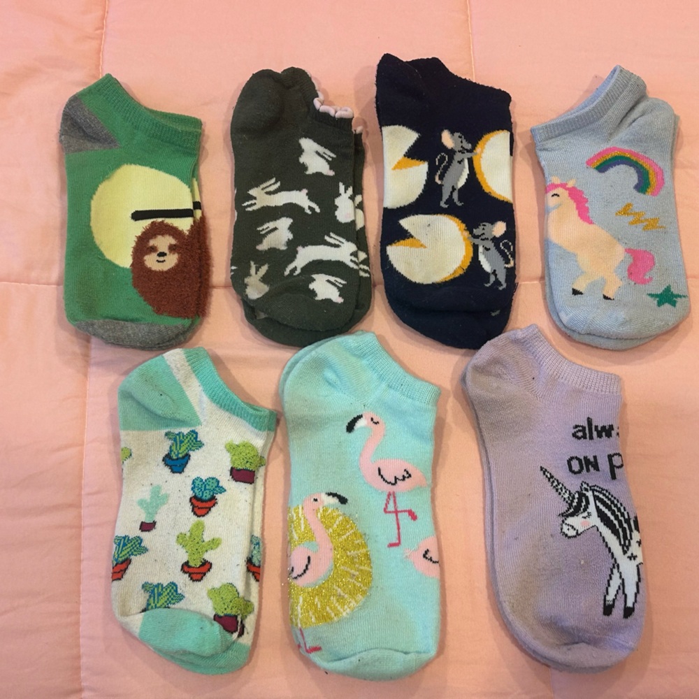 Target Xhilaration Colorful Patterned Ankle Socks Set